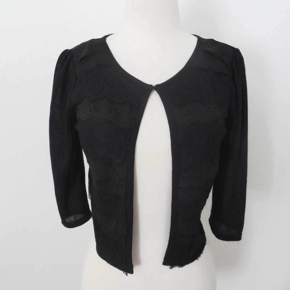 Lace Black Cardigan